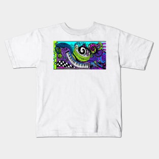 Psychedelic Art -Trippy Hippie Neon Kids T-Shirt